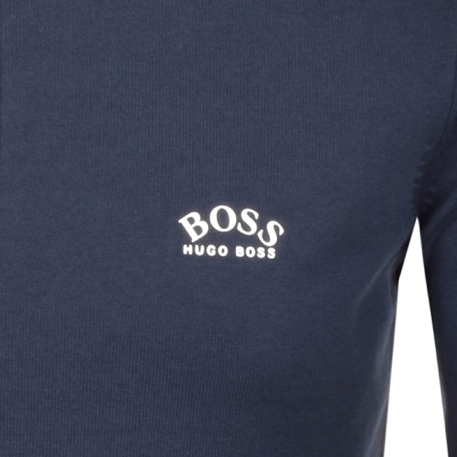 Alternative Image for ProductBOSS Ziston Half Zip Knitted Jumper Navy3